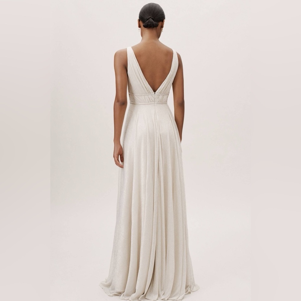 NWT BHLDN x JENNY YOO •RARE• Carmen Shimmer Maxi Dress Size 6 - Picture 4 of 16